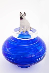 CTM0005-P_1-2 Custom Dog Cremation Urn: Wolf Hound