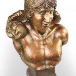 Memorial statue - front - custom cremation urn