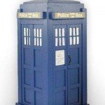 british police call box custom cremation urn front