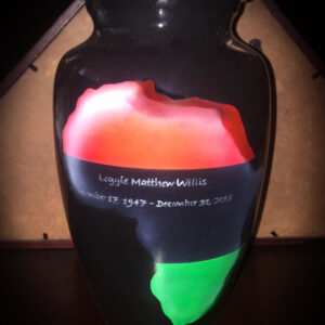 Custom Africa Map Urn