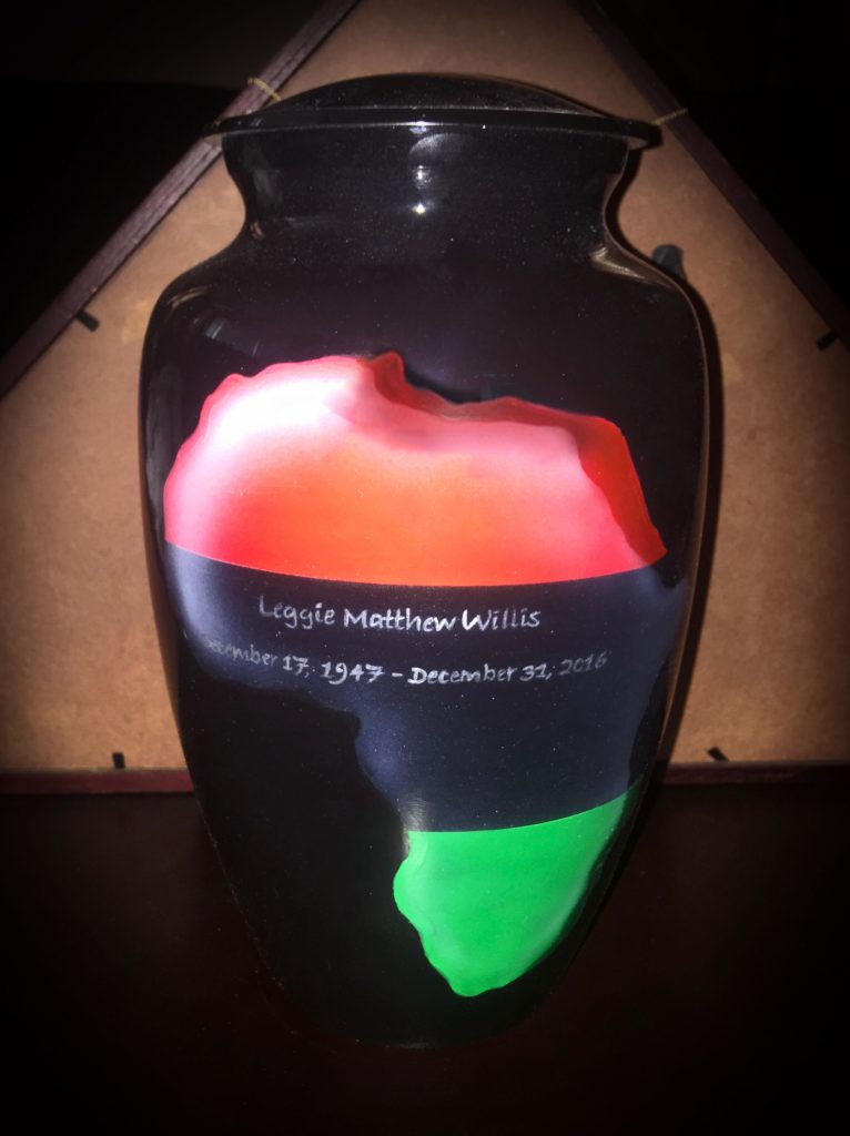 Custom Africa Map Urn