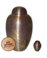 Purple Butterfly Metal Urn - View 1 (Adult and Keepsake)