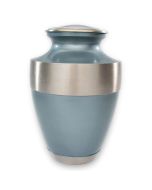 Athens Blue Adult Metal Urn - View 1