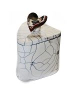 Crimson Ceramic Urn - View 1