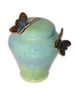 Flutterby Large Ceramic Urn - View 1