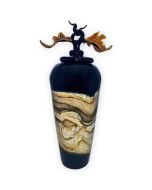 Midnight Flight Glass Urn - View 1