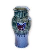 Freedom Butterfly Ceramic Urn - View 1