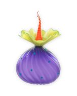 Amethyst Bloom Glass Urn - View 1