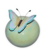 Papillon Jade Ceramic Urn - View 1