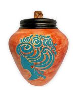 Bohemian Goddess Ceramic Urn - View 1