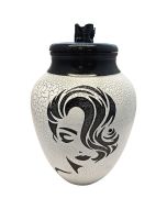 Chic Goddess Ceramic Urn - View 1