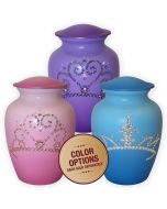 Bling! Cherished Princess Metal Urn - View 1