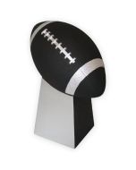 Touchdown! Football Urn - View 1 (Black/Silver)