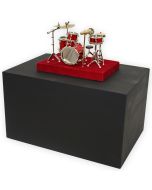 Drum Solo Red Keepsake Urn - View 1 (Front)