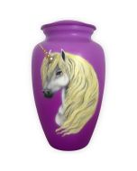 Enchanted Unicorn Metal Urn - View 1