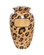 Diva Safari Leopard Metal Urn - View 1