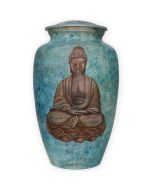 Samsara Buddha Metal Urn - View 1