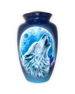 Howling at the Moon Metal Urn - View 1