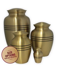 Dignity Gold Metal Urn - View 1