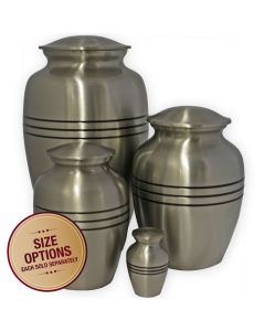 Dignity Pewter Metal Urn - View 1