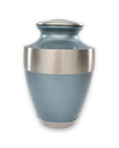 Athens Blue Adult Metal Urn - View 1