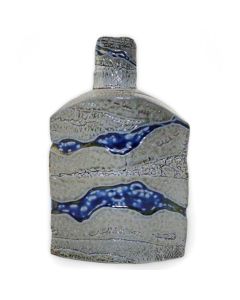 Cobalt Ceramic Urn - View 1