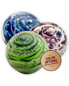 Glass Ash Globe - View 1 (Blue/Shanti, Magenta/Shanti, Green/Passage)
