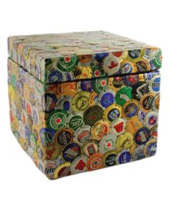 Salute! Beer Cap Wooden Urn - View 1