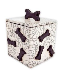 Bones Bones Bones Box Ceramic Pet Urn - View 1