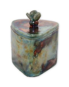Lotus Ceramic Urn - View 1