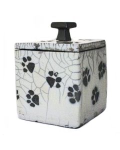 Playful Paws Square Ceramic Pet Urn - View 1