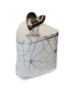 Crimson Ceramic Urn - View 1