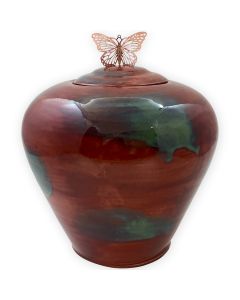Mariposa Ceramic Urn - View 1