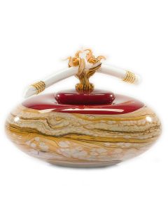 Ruby Gem Glass Urn - View 1