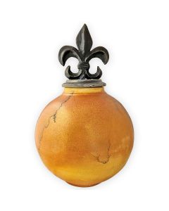 Fleur de Lis Ceramic Urn - View 1