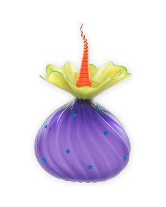 Amethyst Bloom Glass Urn - View 1