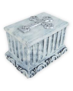 Corinthian White Keepsake Urn - View 1