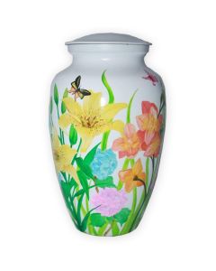 Eternal Garden Metal Urn - View 1