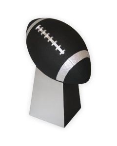 Touchdown! Football Urn - View 1 (Black/Silver)