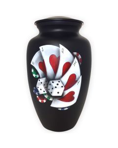 Royal Flush Metal Urn - View 1