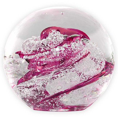 Ashes in Glass - Magenta Glass Urn
