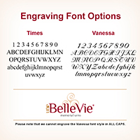 Engraved Font Options