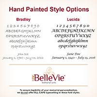 Engraved Font Options